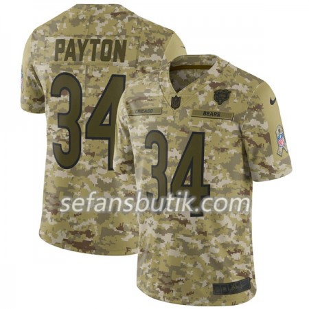 Chicago Bears Tröjor PAYTON 34 Nike Salute to Service - Herr Chicago Bears Tröjor PAYTON 34 Nike Salute to Service - Herr